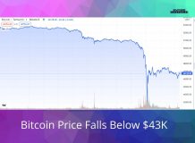 Bitcoin Price Falls Below $43K